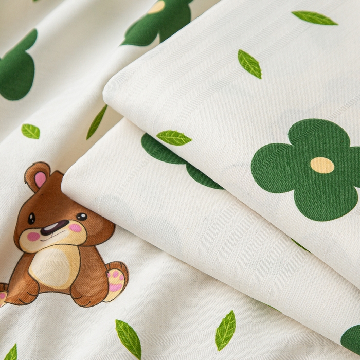 91家纺网 家纺一手货源 找家纺 首爱 2025新款五幅段床单 小棕熊