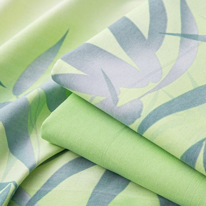 91家纺网 家纺一手货源 找家纺 首爱 2025新款五幅段床单 箬竹