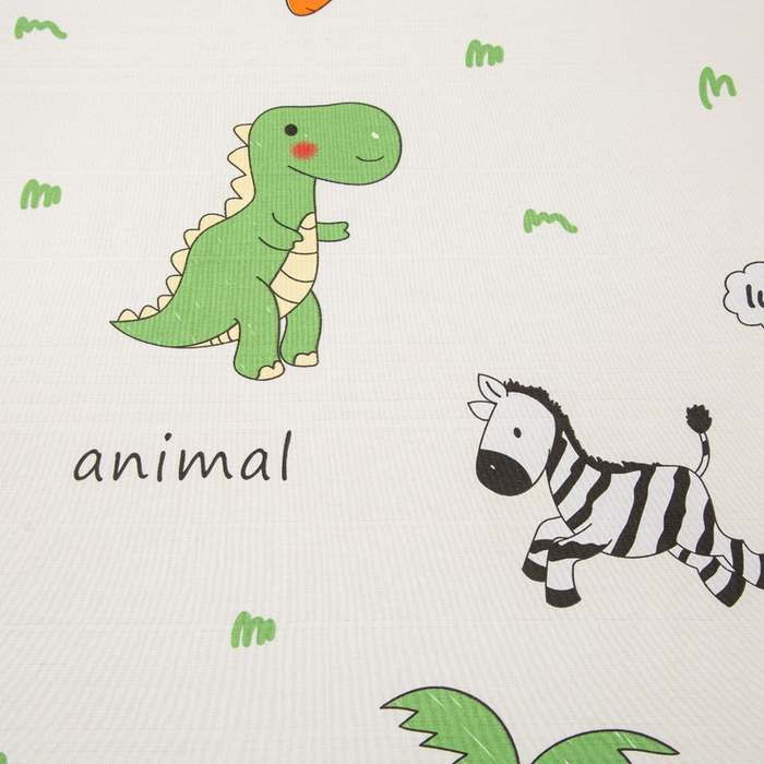 91家纺网 家纺一手货源 找家纺 首爱 2025新款五幅段床笠 动物乐园