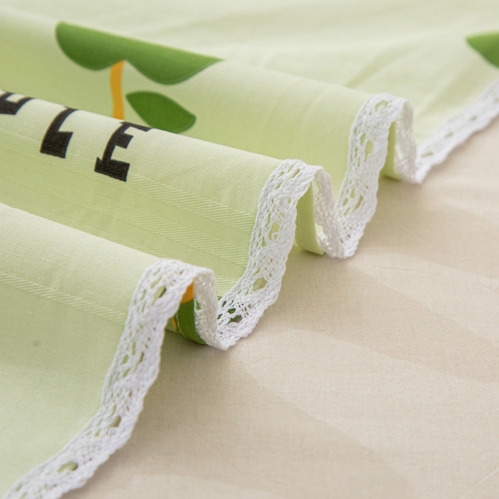 91家纺网 家纺一手货源 找家纺 首爱 2025新款五幅段床单 小苹果