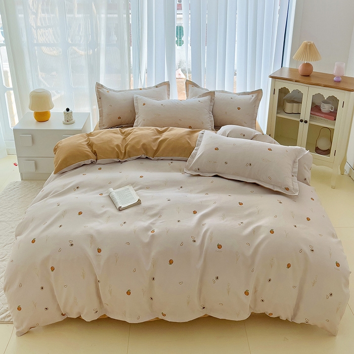 91家纺网 家纺一手货源 找家纺 梦卓家纺 2025新款小清新植物羊绒印花单被套 婉然