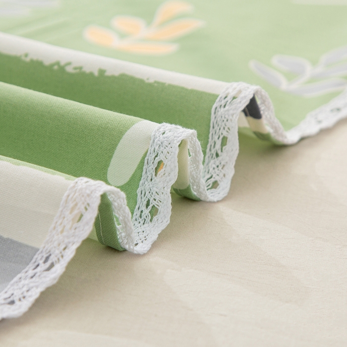 91家纺网 家纺一手货源 找家纺 棉乐町 2025新款五幅段床单 清新花开