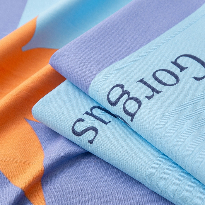 91家纺网 家纺一手货源 找家纺 棉乐町 2025新款五幅段床单 枫叶蓝格