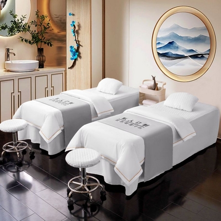 91家纺网 家纺一手货源 找家纺 （总）2024新品四季全棉花边压线系列美-容床罩