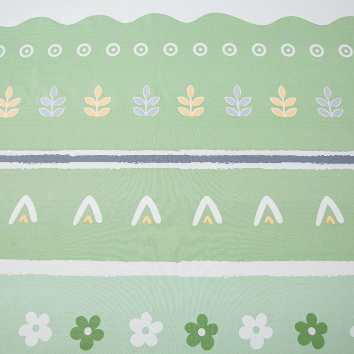 91家纺网 家纺一手货源 找家纺 棉乐町 2025新款五幅段床笠清新花开