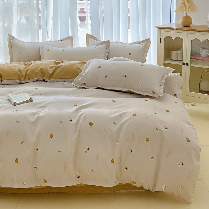 91家纺网 家纺一手货源 找家纺 梦卓家纺 2025新款小清新植物羊绒印花单被套 婉然