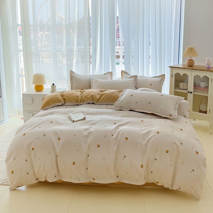 91家纺网 家纺一手货源 找家纺 梦卓家纺 2025新款小清新植物羊绒印花单被套 婉然