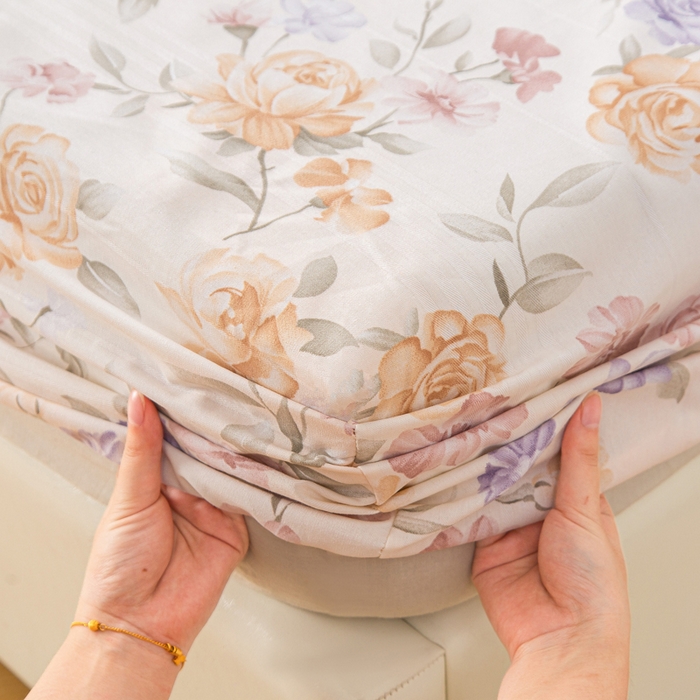 91家纺网 家纺一手货源 找家纺 首爱 2025新款五幅段床笠 微莫