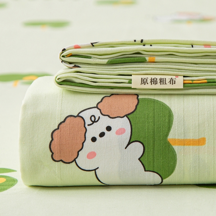 91家纺网 家纺一手货源 找家纺 首爱 2025新款五幅段床单 小苹果