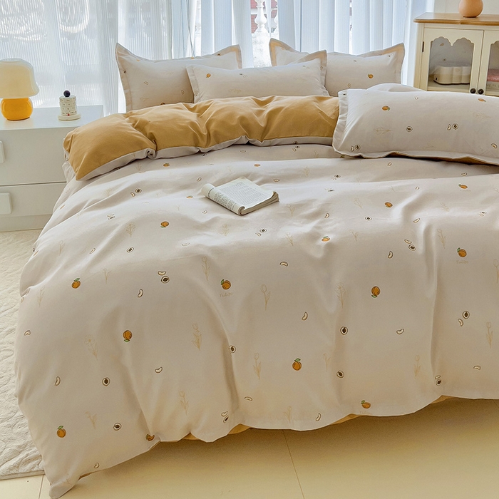 91家纺网 家纺一手货源 找家纺 梦卓家纺 2025新款小清新植物羊绒印花单被套 婉然