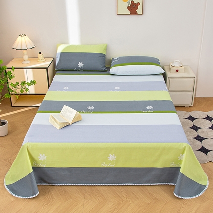 91家纺网 家纺一手货源 找家纺 （总）棉乐町 2025新款五幅段床单原棉老粗布凉席老粗布床单