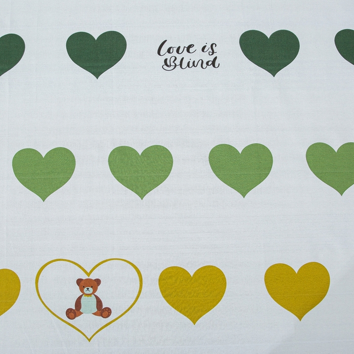 91家纺网 家纺一手货源 找家纺 首爱 2025新款五幅段床单 心心熊