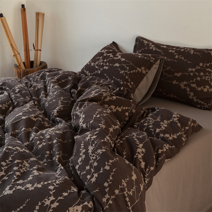 91家纺网 家纺一手货源 找家纺 （总）简家居 2025新款色织提花系列四件套-魔法森林