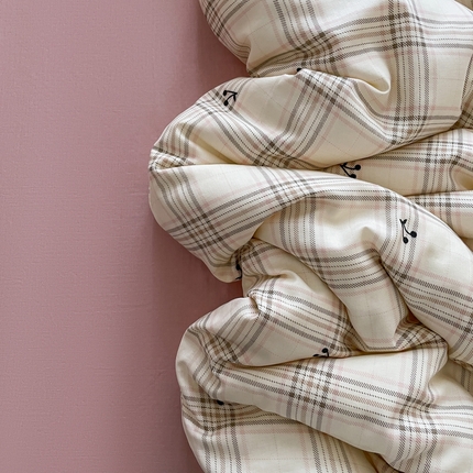 91家纺网 家纺一手货源 找家纺 （总）仟网汇 2025新款有氧全棉双层纱四件套