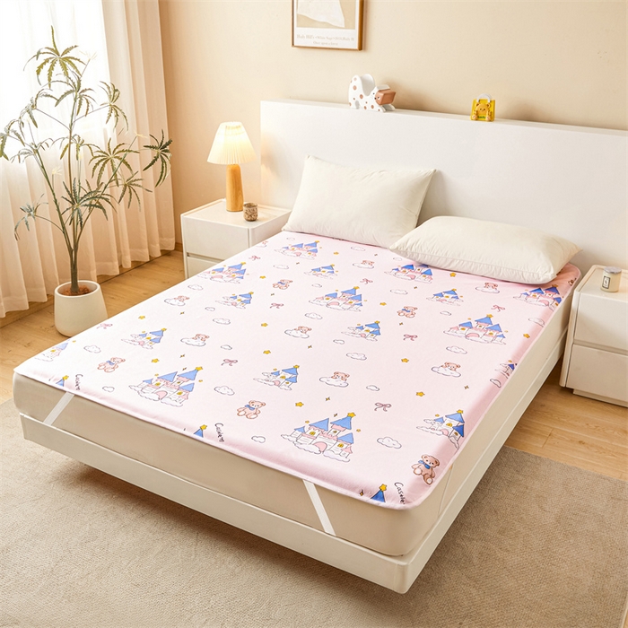 91家纺网 家纺一手货源 找家纺 雯豆家纺 2025新款隔尿防水垫子婴幼儿可姨妈垫老人加大护理垫 防水隔尿垫-天使城堡