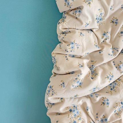 91家纺网 家纺一手货源 找家纺 名品家纺 2025新款针织棉双层纱四件套-风格二 晚秋