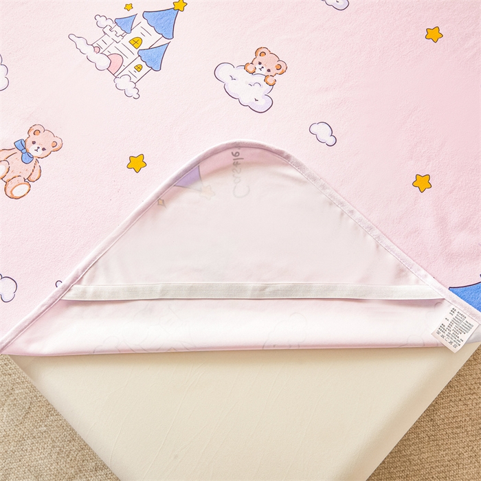 91家纺网 家纺一手货源 找家纺 雯豆家纺 2025新款隔尿防水垫子婴幼儿可姨妈垫老人加大护理垫 防水隔尿垫-天使城堡