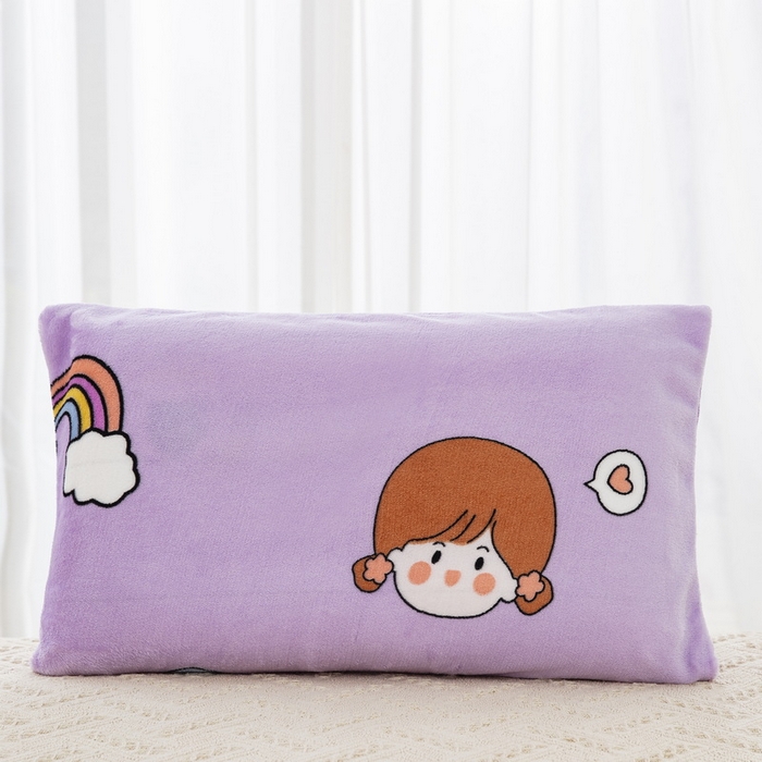 91家纺网 家纺一手货源 找家纺 乐秀 2024新款幼儿园牛奶绒儿童床垫套+床垫芯 快乐童年