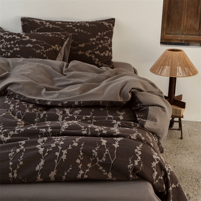 91家纺网 家纺一手货源 找家纺 （总）简家居 2025新款色织提花系列四件套-魔法森林