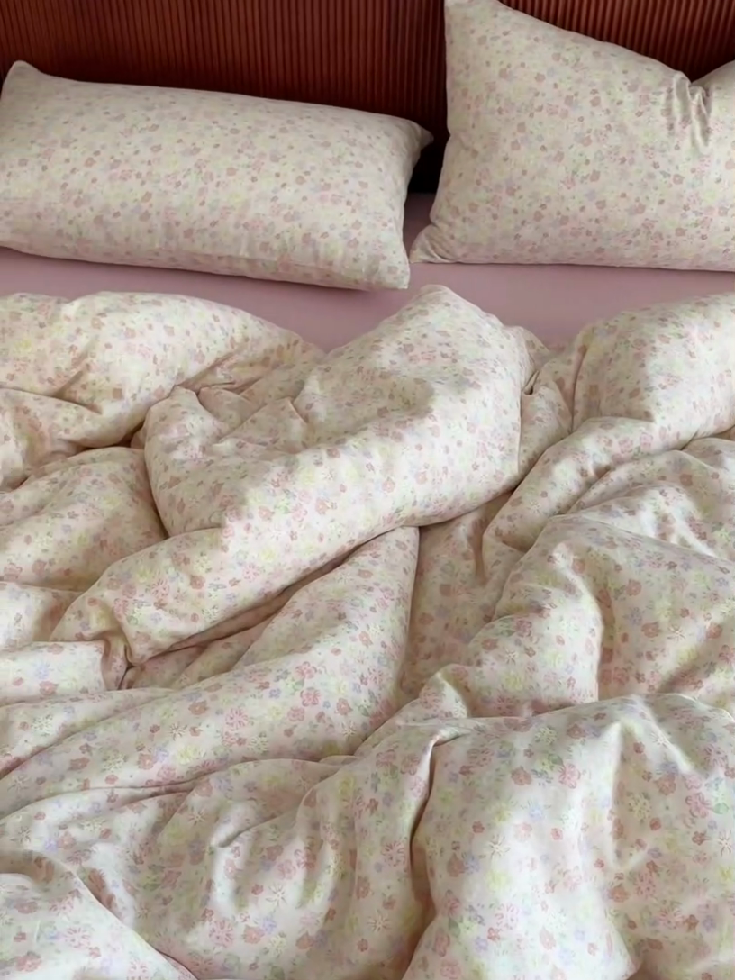 91家纺网 家纺一手货源 找家纺 仟网汇 2025新款有氧全棉双层纱四件套 朝花夕拾