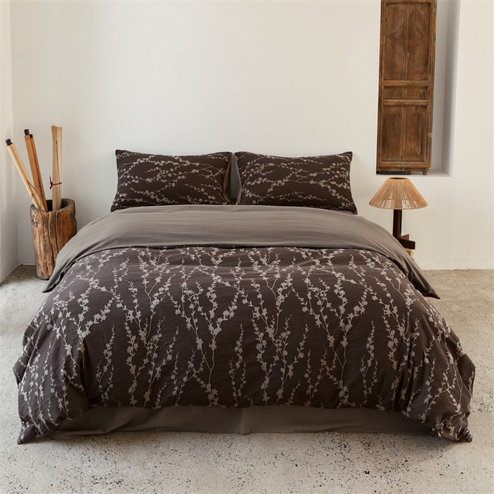 91家纺网 家纺一手货源 找家纺 （总）简家居 2025新款色织提花系列四件套-魔法森林