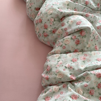 91家纺网 家纺一手货源 找家纺 （总）仟网汇 2025新款有氧全棉双层纱四件套