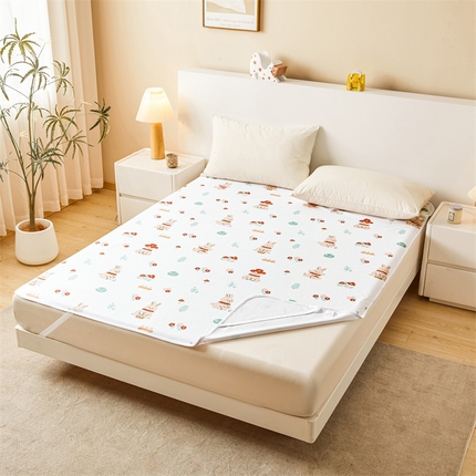 91家纺网 家纺一手货源 找家纺 雯豆家纺 2025新款隔尿防水垫子婴幼儿可姨妈垫老人加大护理垫 防水隔尿垫-甜梦小兔