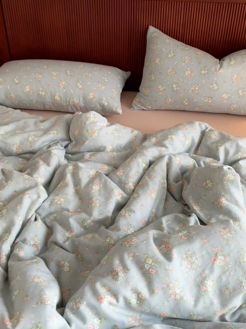 91家纺网 家纺一手货源 找家纺 仟网汇 2025新款有氧全棉双层纱四件套 美玲小姐