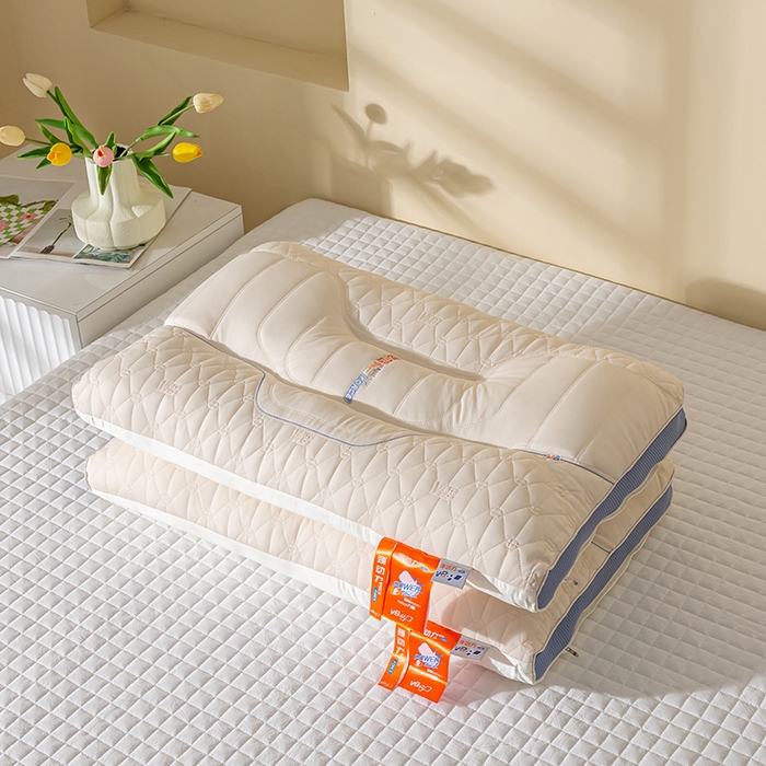 91家纺网 家纺一手货源 找家纺 （总）萌番宝 2025新款护颈枕劲动力羽丝绒星级酒店枕芯