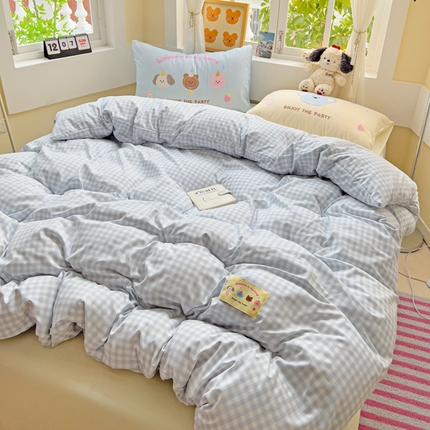 91家纺网 家纺一手货源 找家纺 （总）茉礼 2025新款大版贴布绣水洗棉四件套