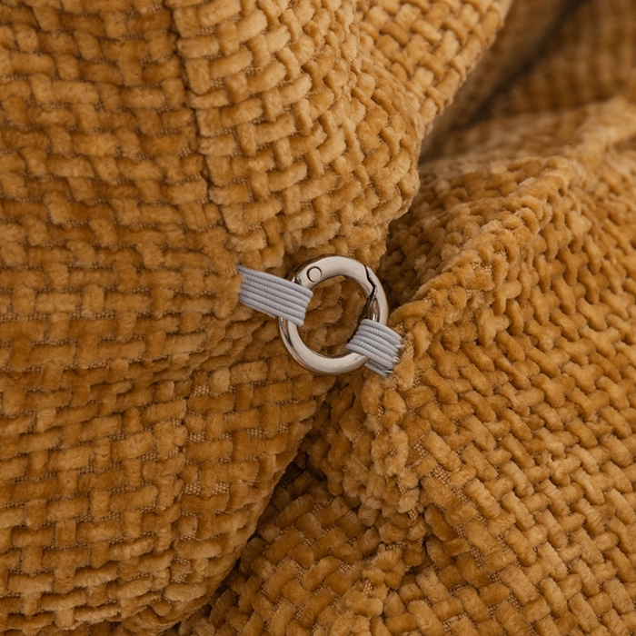 91家纺网 家纺一手货源 找家纺 一兰家纺 2025新款单人加厚雪芙绒格三角靠垫床上靠枕沙发靠背阅读枕 爱荳-芥末黄