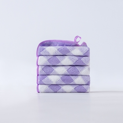 91家纺网 家纺一手货源 找家纺 （总）跨境电商珊瑚绒方巾毛巾浴巾套装三色格外贸爆款TEMU热销希音速卖通可压缩可真空打包