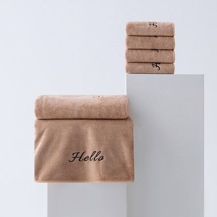 91家纺网 家纺一手货源 找家纺 （总）跨境电商珊瑚绒毛巾浴巾套装Hello外贸爆款TEMU热销希音速卖通可压缩可真空打包