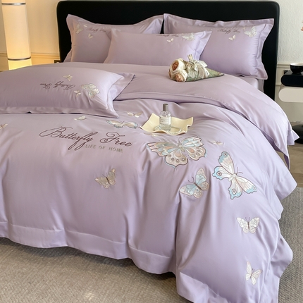 91家纺网 家纺一手货源 找家纺 （总）女子家纺 2025新款亲肤舒适轻奢简约四件套