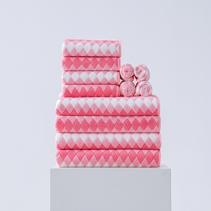 91家纺网 家纺一手货源 找家纺 （总）跨境电商珊瑚绒方巾毛巾浴巾套装三色格外贸爆款TEMU热销希音速卖通可压缩可真空打包