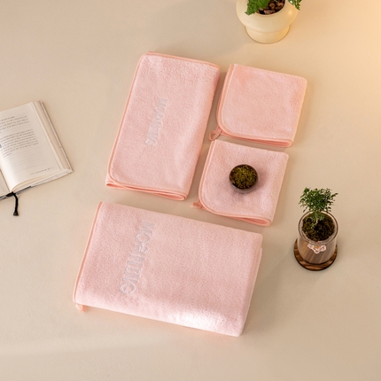 91家纺网 家纺一手货源 找家纺 （总）跨境电商珊瑚绒方巾毛巾浴巾套装早安外贸爆款TEMU热销希音速卖通可压缩可真空打包