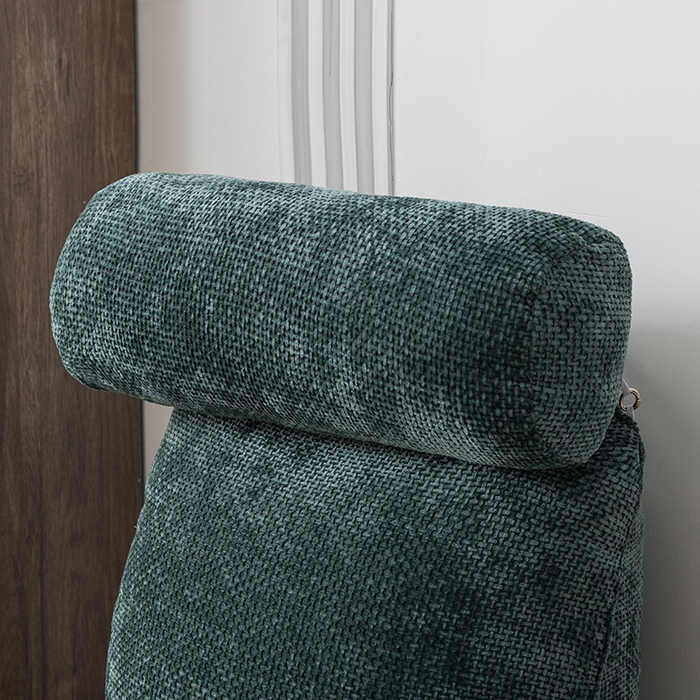 91家纺网 家纺一手货源 找家纺 一兰家纺 2025新款单人加厚雪芙绒格三角靠垫床上靠枕沙发靠背阅读枕 爱荳-橄榄绿