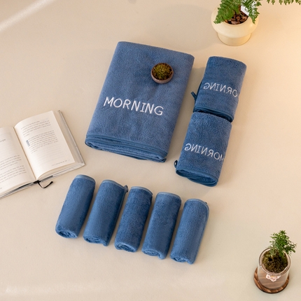 91家纺网 家纺一手货源 找家纺 （总）跨境电商珊瑚绒方巾毛巾浴巾套装早安外贸爆款TEMU热销希音速卖通可压缩可真空打包