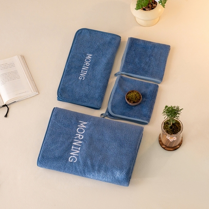 91家纺网 家纺一手货源 找家纺 （总）跨境电商珊瑚绒方巾毛巾浴巾套装早安外贸爆款TEMU热销希音速卖通可压缩可真空打包