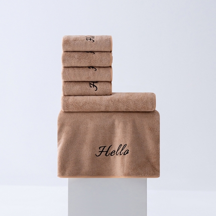 91家纺网 家纺一手货源 找家纺 （总）跨境电商珊瑚绒毛巾浴巾套装Hello外贸爆款TEMU热销希音速卖通可压缩可真空打包