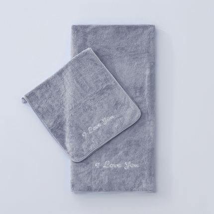 91家纺网 家纺一手货源 找家纺 （总）跨境电商珊瑚绒毛巾浴巾套装I Love you外贸爆款TEMU热销希音速卖通可压缩可真空打包