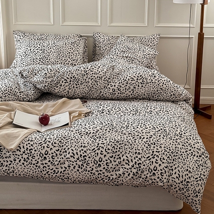 91家纺网 家纺一手货源 找家纺 （总）良品汇馆 【天竺棉田园碎花卡通四件套】日式无印印花针织四件套良品天竺棉四件套田园碎花卡通床品套件