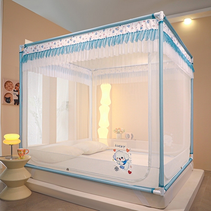 迪凡保罗蚊帐 2025新款2404+2502外穿杆防摔坐床蚊帐 2502欧白