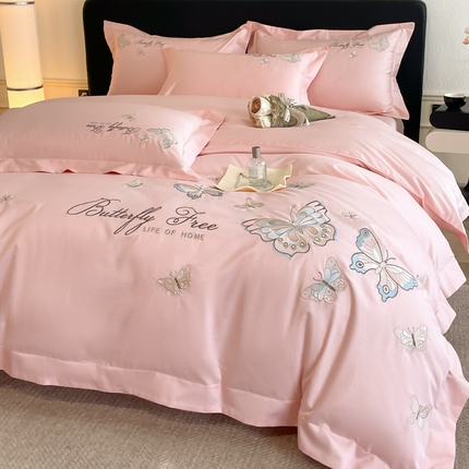 91家纺网 家纺一手货源 找家纺 （总）女子家纺 2025新款亲肤舒适轻奢简约四件套