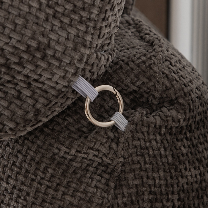 91家纺网 家纺一手货源 找家纺 一兰家纺 2025新款单人加厚雪芙绒格三角靠垫床上靠枕沙发靠背阅读枕 爱荳-魅影灰