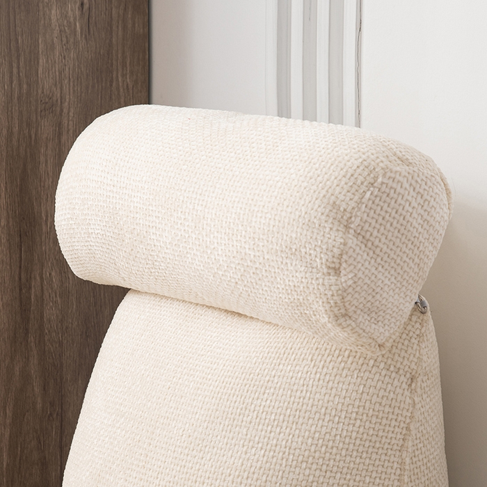 91家纺网 家纺一手货源 找家纺 一兰家纺 2025新款单人加厚雪芙绒格三角靠垫床上靠枕沙发靠背阅读枕 爱荳-奶昔米