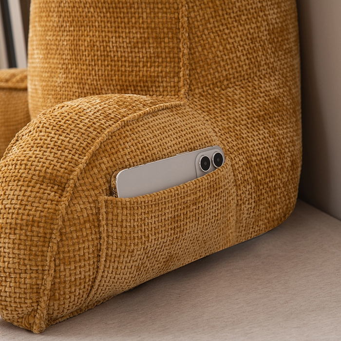 91家纺网 家纺一手货源 找家纺 （总）一兰家纺 2025新款单人加厚雪芙绒格三角靠垫床上靠枕沙发靠背阅读枕