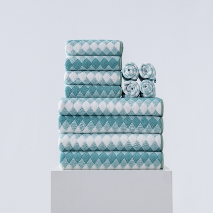 91家纺网 家纺一手货源 找家纺 （总）跨境电商珊瑚绒方巾毛巾浴巾套装三色格外贸爆款TEMU热销希音速卖通可压缩可真空打包