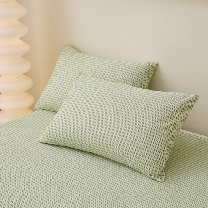 91家纺网 家纺一手货源 找家纺 首爱家纺 2025新款老粗布全棉纯棉床单三件套软凉席子 细川