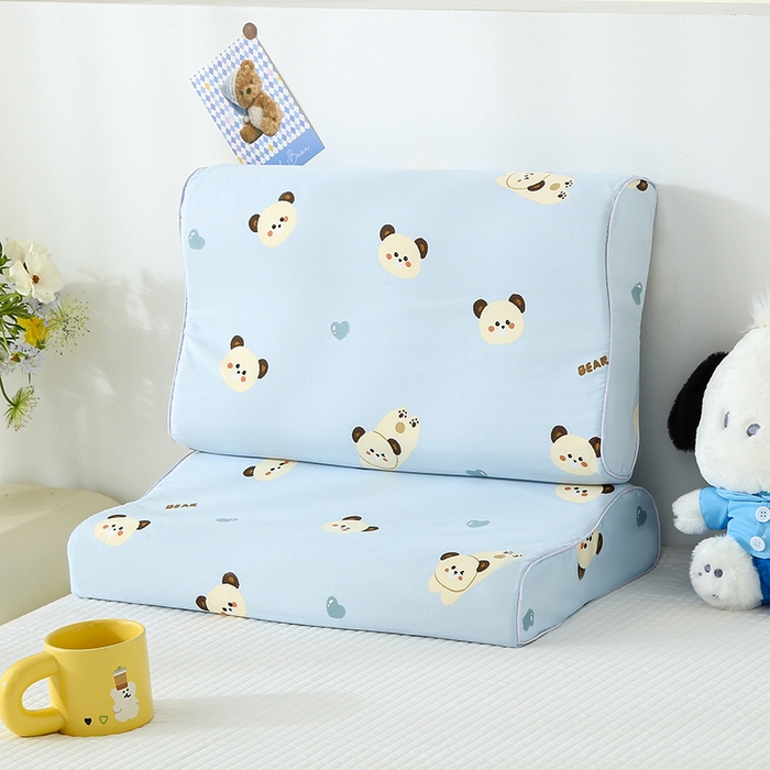 91家纺网 家纺一手货源 找家纺 良佐生活 2025春夏新款水洗天丝棉乳胶枕套 小奶狗-兰